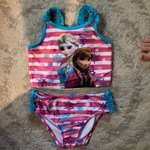 Frozen little girl swimming suit Size 4T